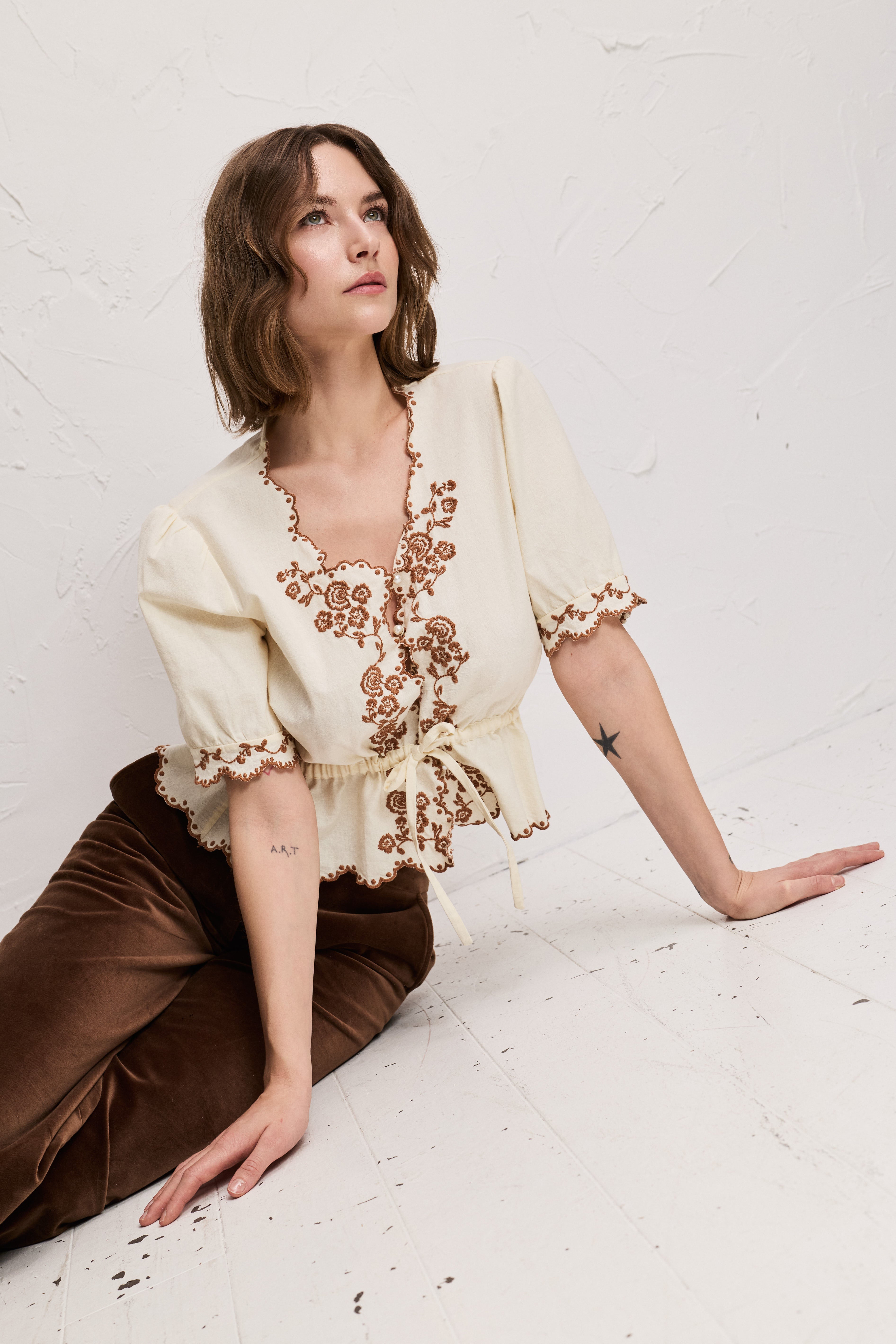 Hennie Peplum Blouse | Pia Tjelta Studio