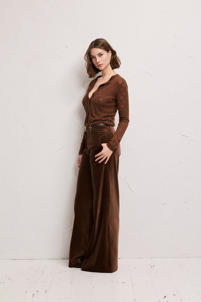 スラックス supreme 20aw velvet trouser brown 32 Madison Velvet Suit Trousers – Brown Velvet Tailored Pants | Pia