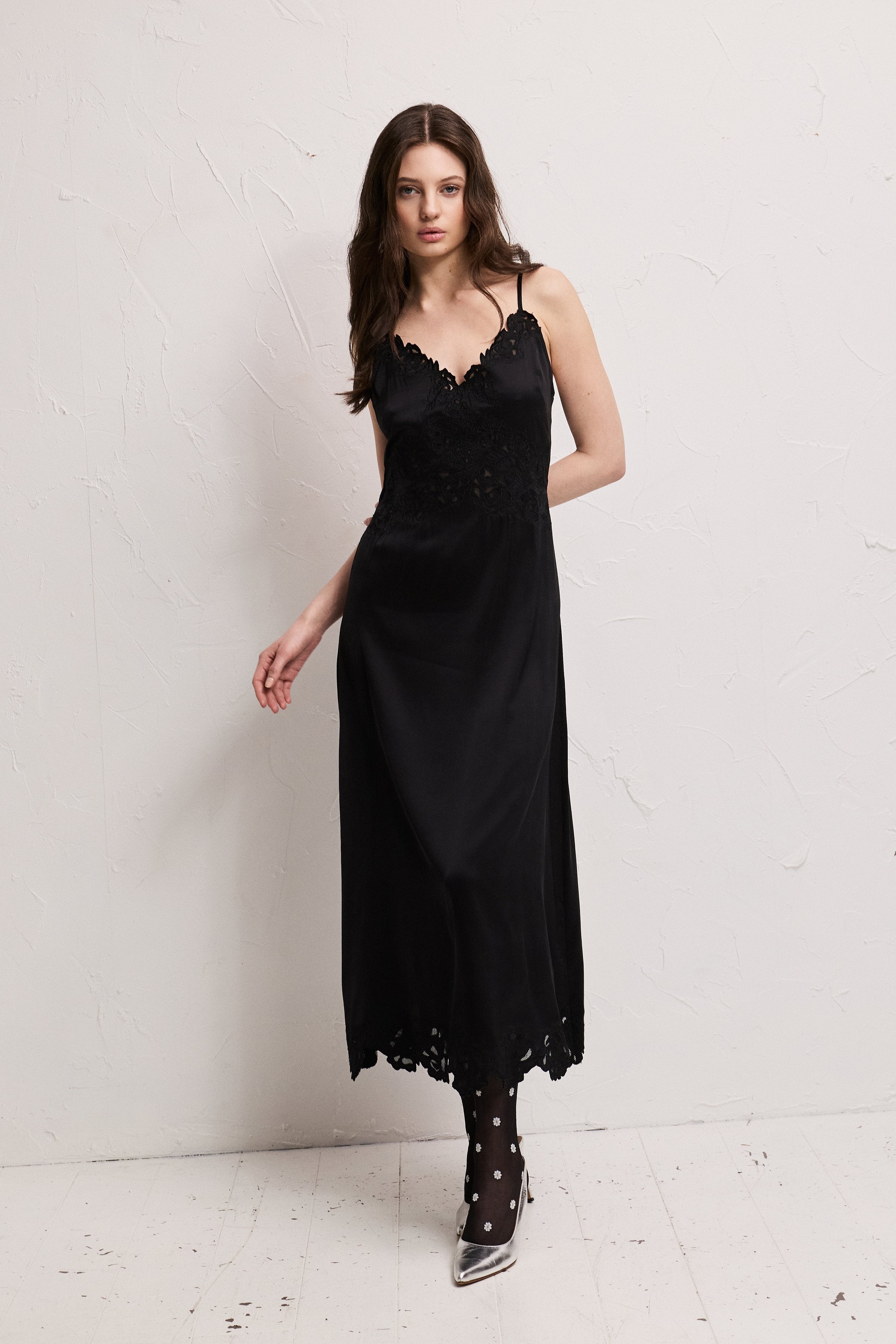 scarlett black lace dress Portia and Scarlett PS24417