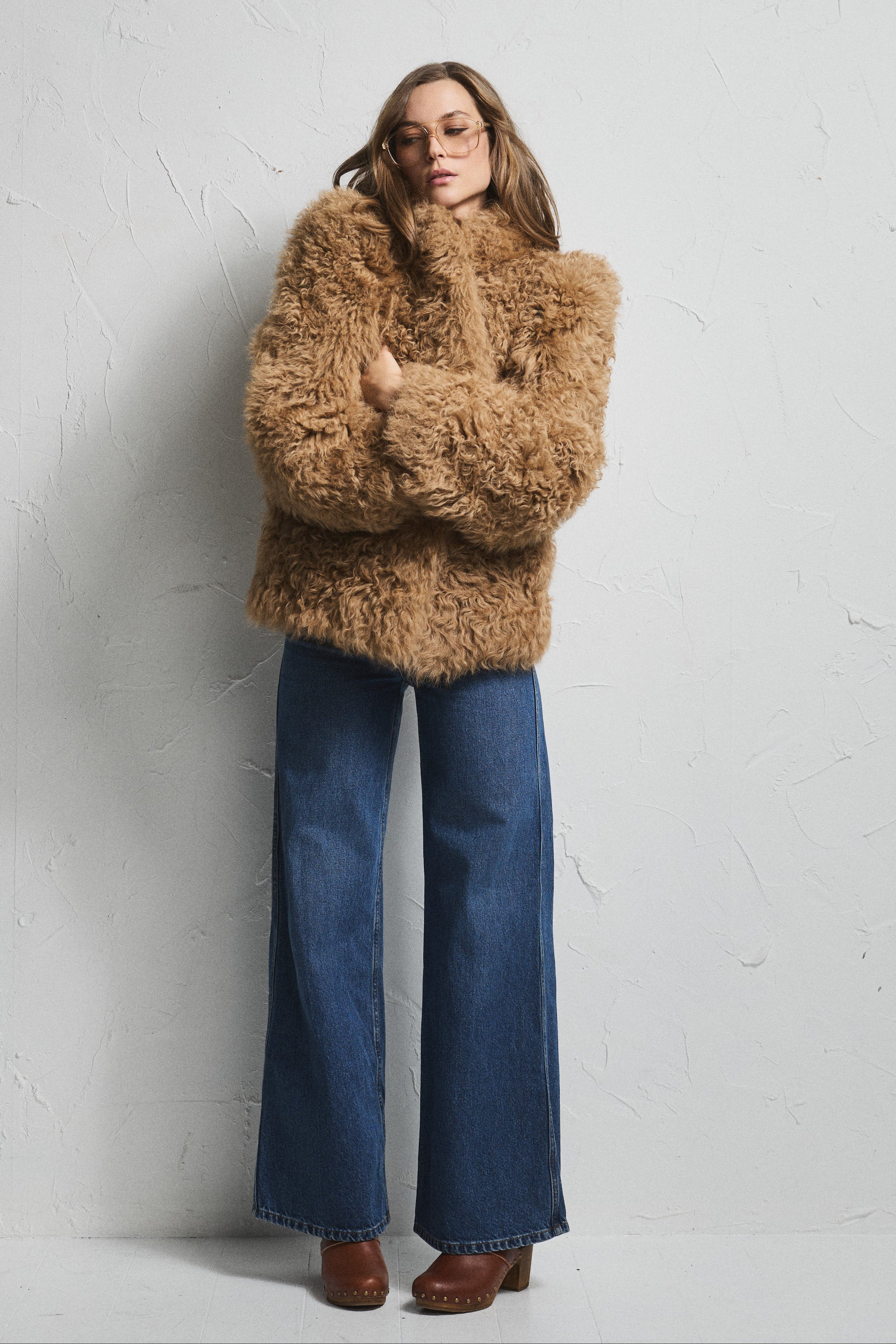 Camden | Beige Shearling Jacket | AW26 | Pia Tjelta Studio