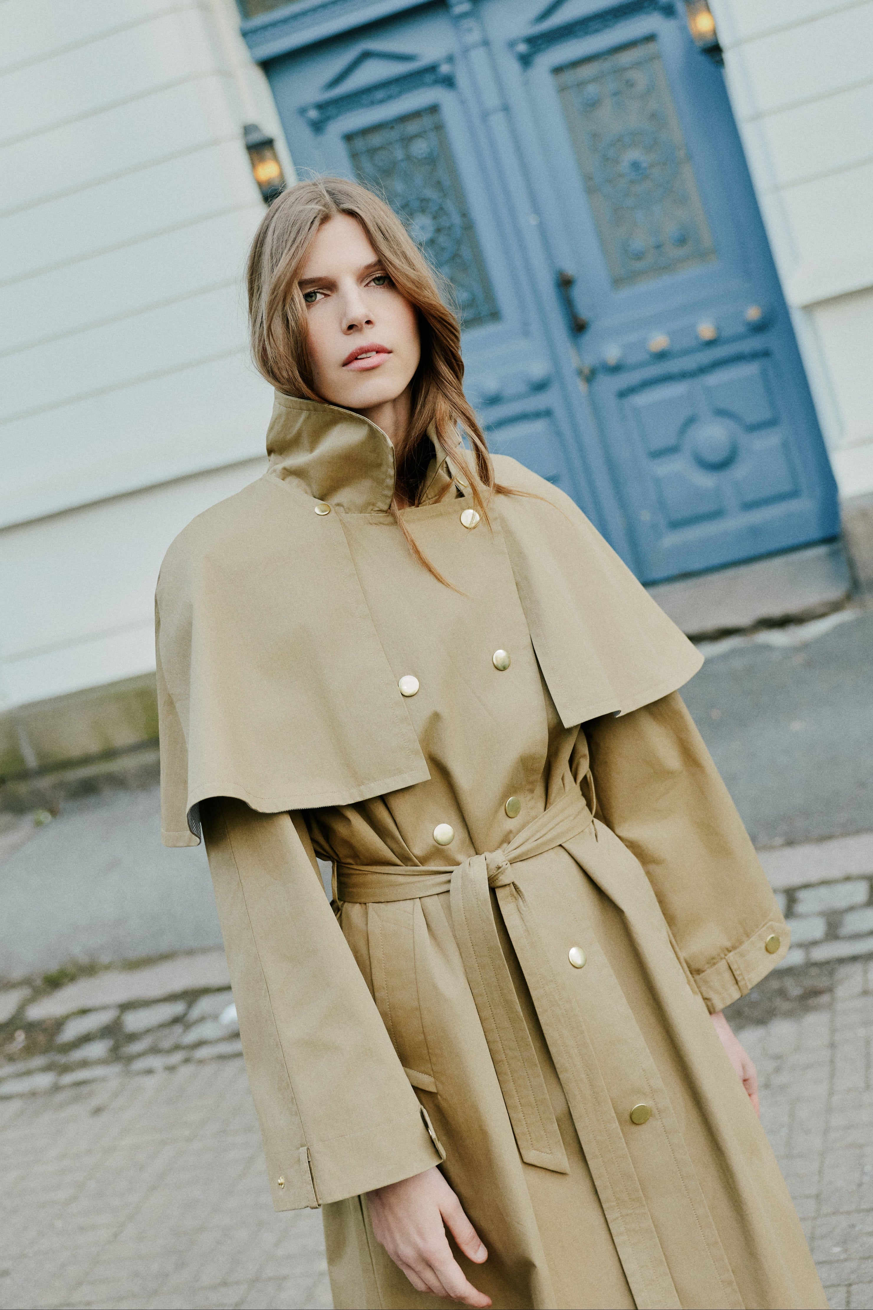MONTI | Cotton Trench with Cape | Pia Tjelta Studio
