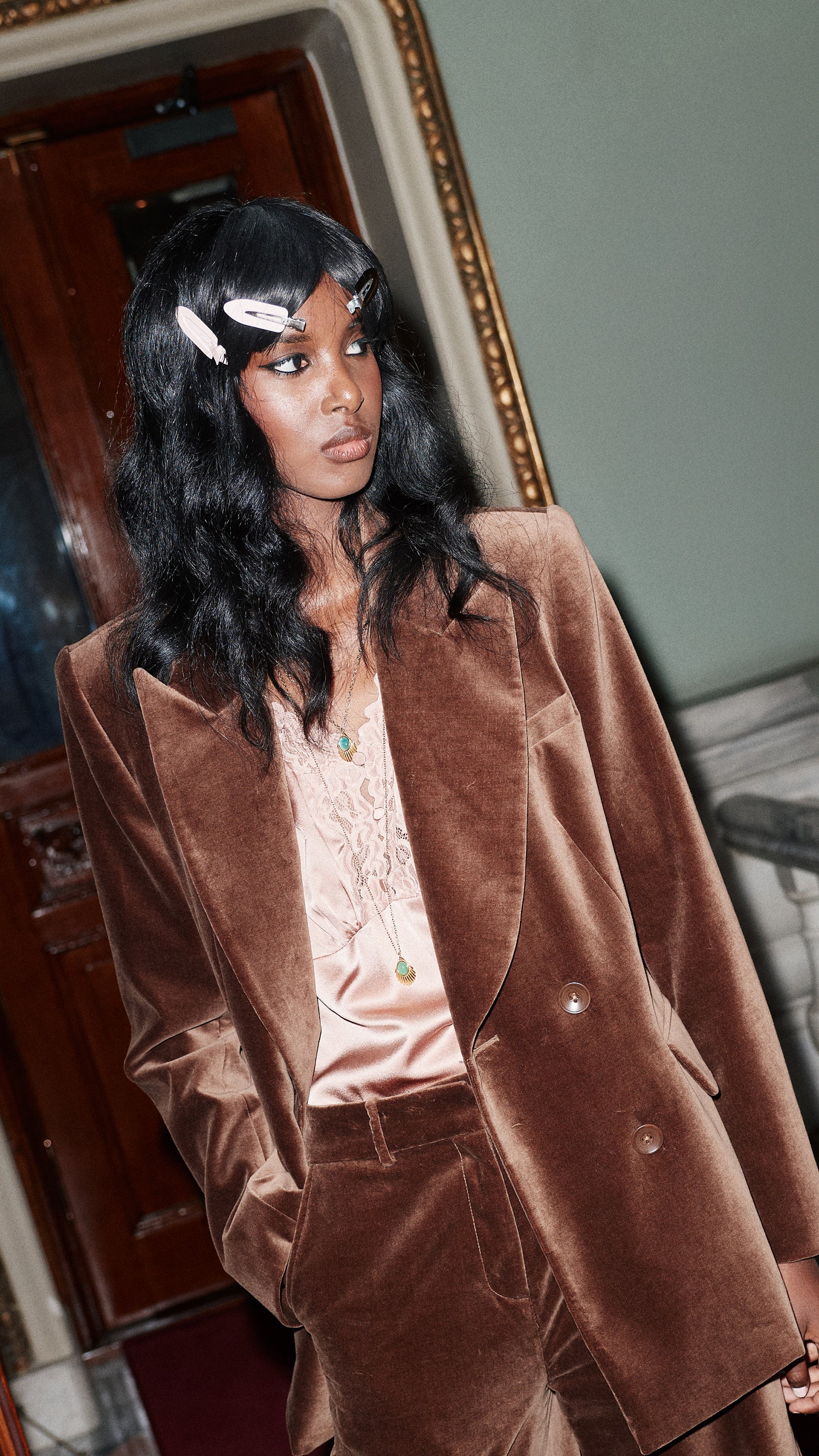 Francis Velvet Blazer in Brown Velvet | Pia Tjelta Studio SS26