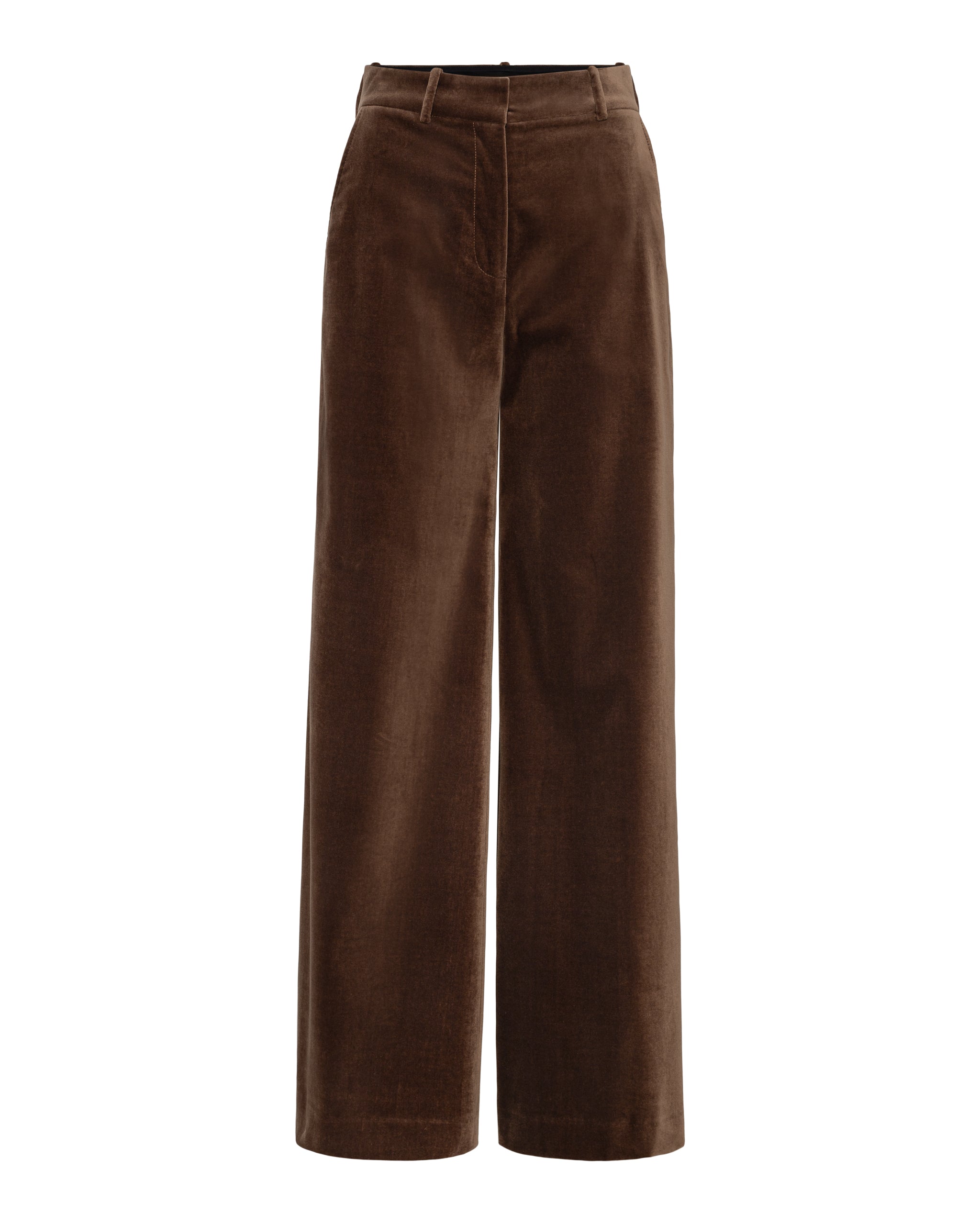 Madison Velvet Suit Trousers – Brown Velvet Tailored Pants | Pia