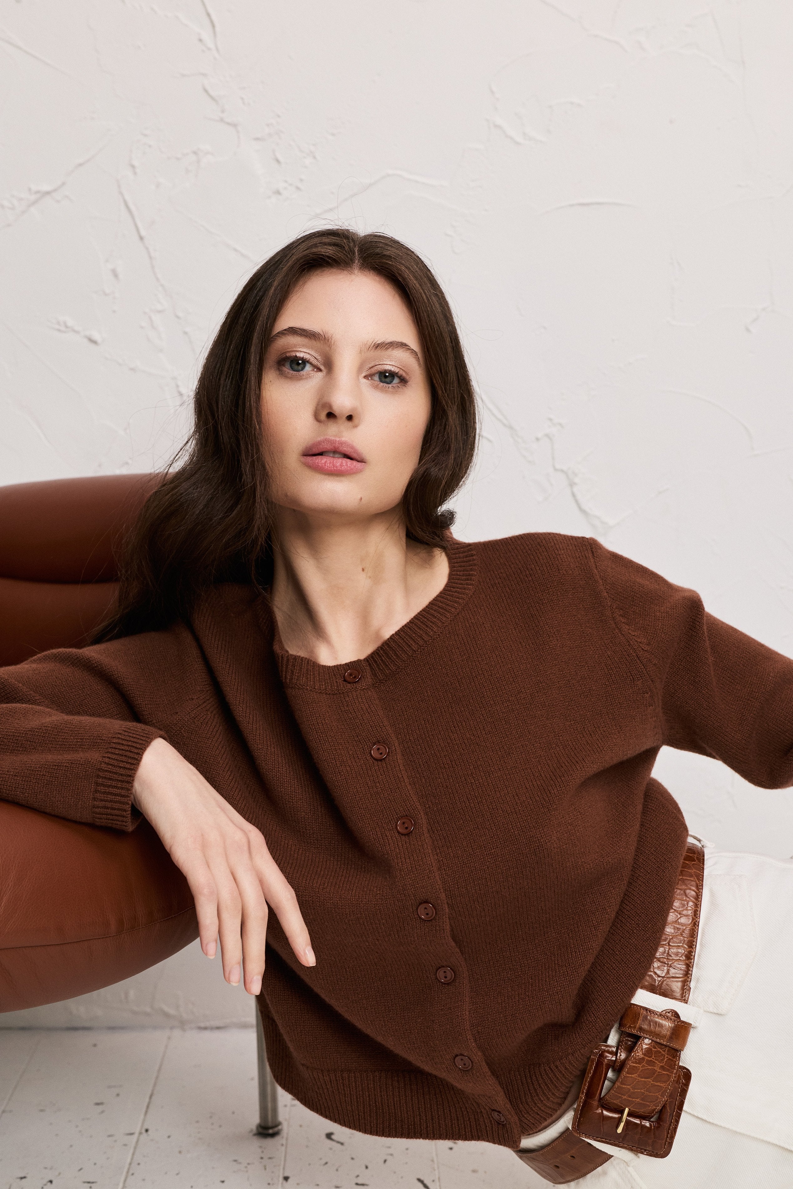 Astrid Brown Cardigan | Pia Tjelta Studio
