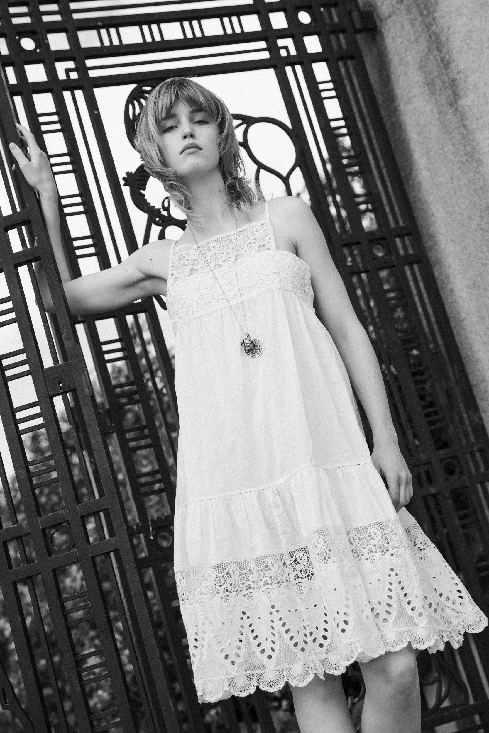 Allora Cotton Lace Dress White | Pia Tjelta Studio SS26