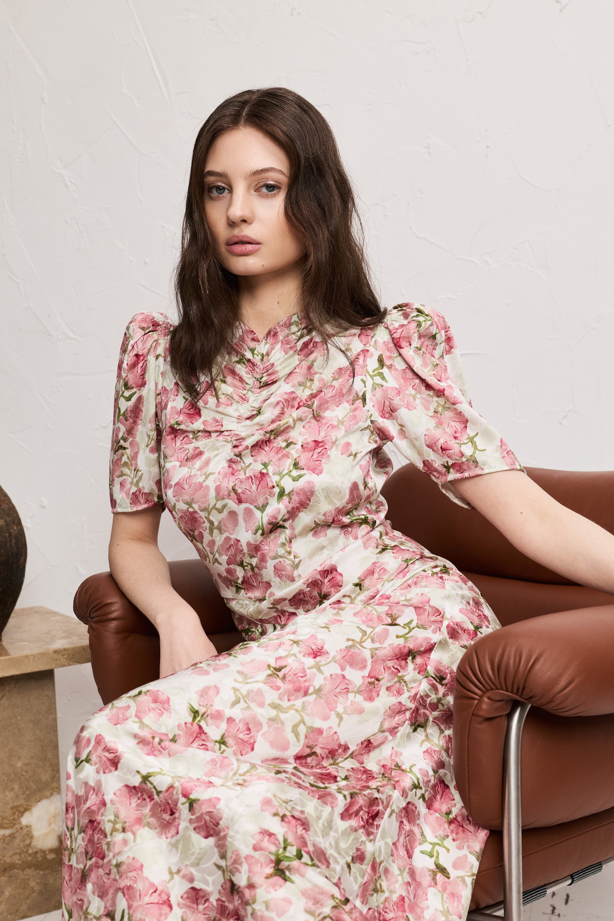 agnes silk dress Agnes Silk Satin Dress