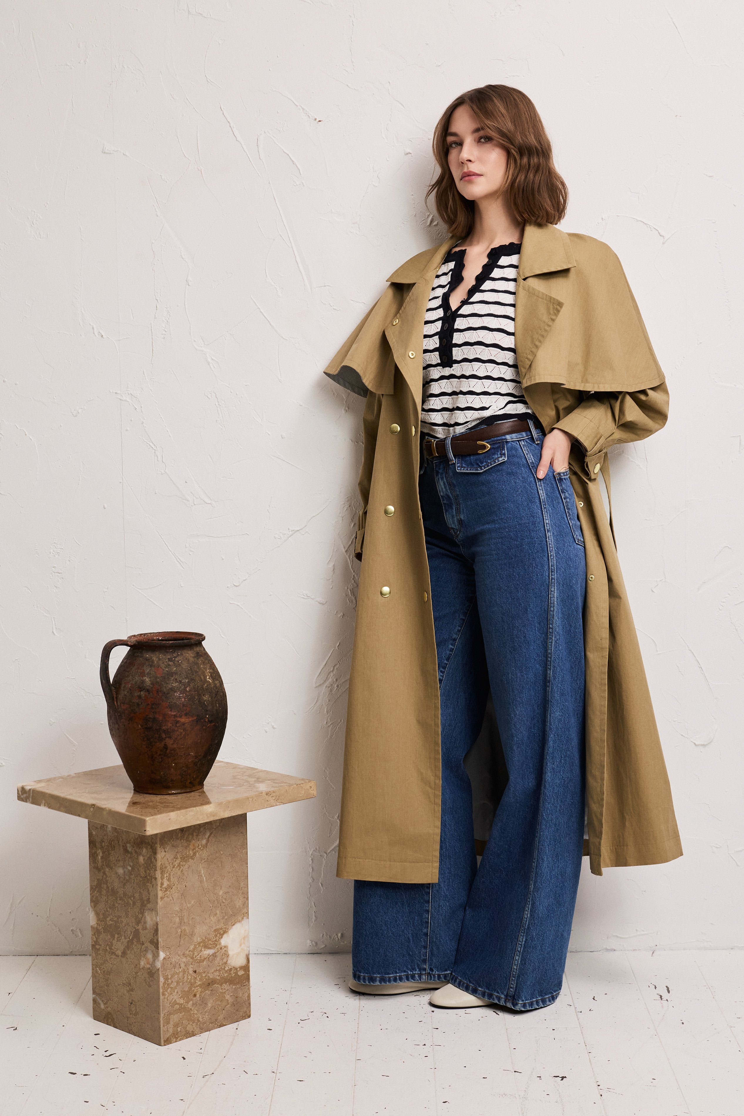 MONTI | Cotton Trench with Cape | Pia Tjelta Studio