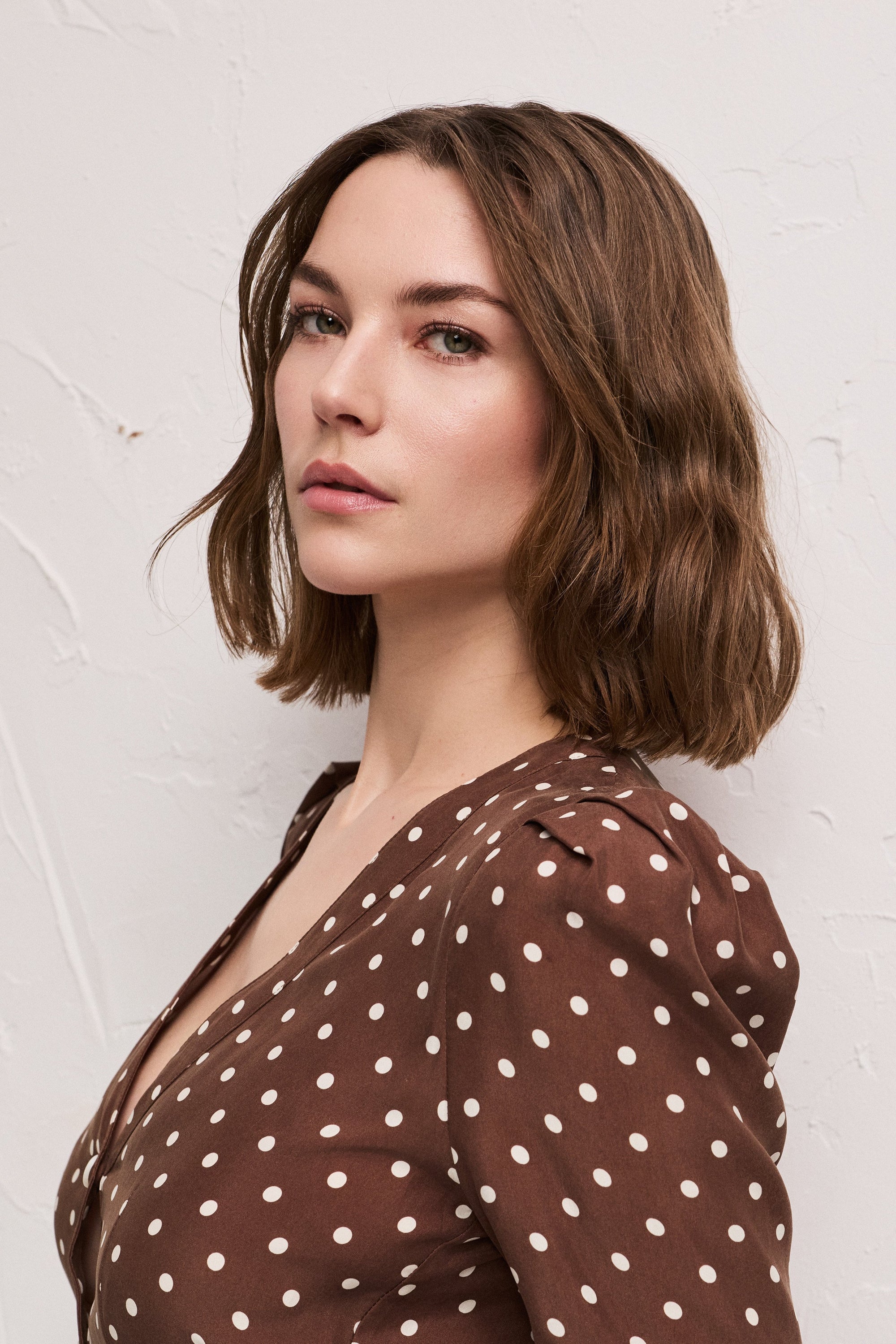 NIMA DOTS | Brown Polka Dot Maxi Dress | Pia Tjelta Studio NIMA DOTS | Brown Polka Dot Maxi Dress | Pia Tjelta Studio